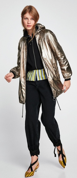 Metallic jacket zara Clearance